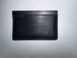 Original Louis Vuitton Kartenetui aus schwarzem Epi-Leder