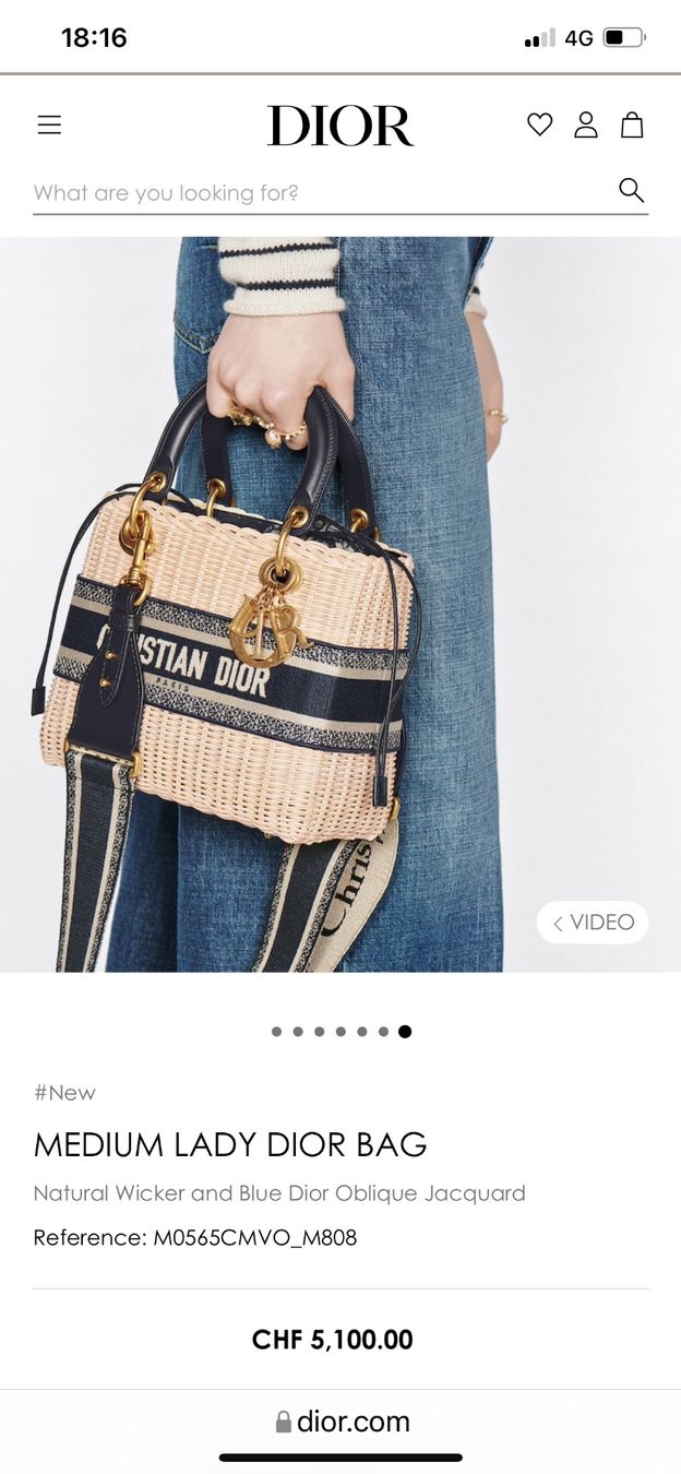 Dior Borse da donna: Lady Dior Handtasche – Usato da Kilchberg ZH venduto da happyymee