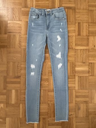 Jeans Levi's 720 High Rise Super Skinny Délavé Taille 26