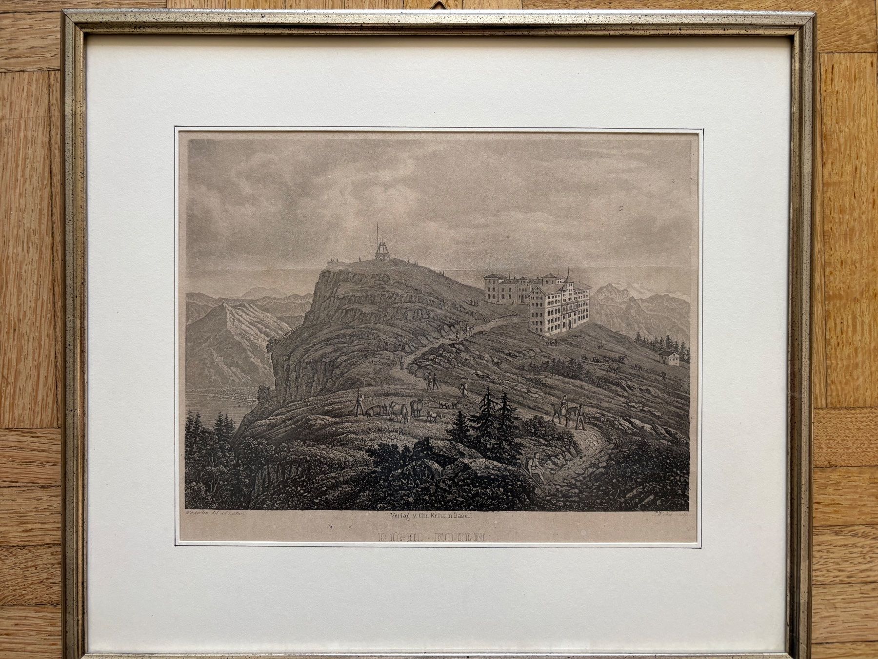Incisioni: Historische Ansicht der Rigi Kulm – Usato da Oberwil BL venduto da severina010