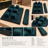 Gucci Uhrenständer grün für 6 Uhren inkl Halterung