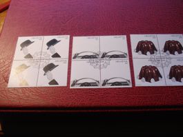 Satz Pop Art, 2012, FDC  + 4erblock Lose ET-o