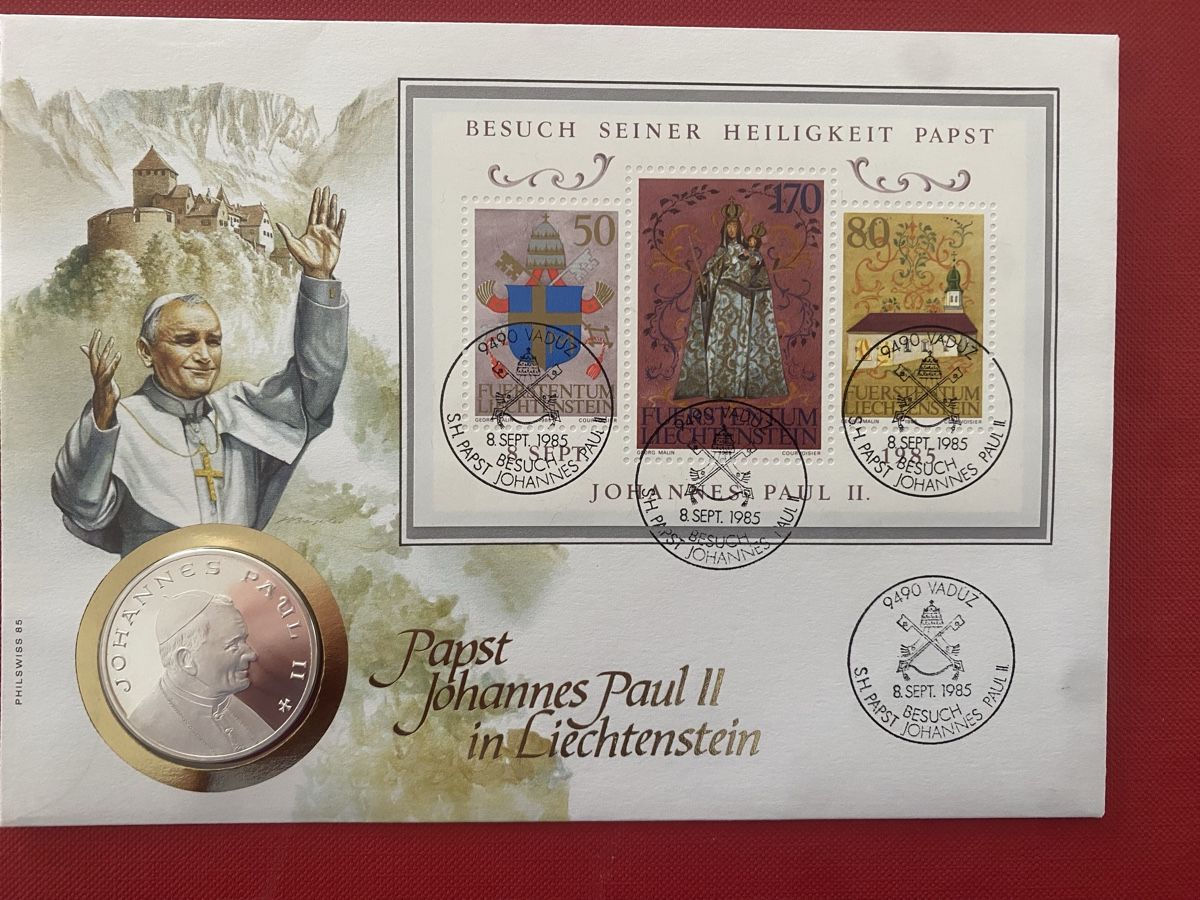 Médailles: Silbermedaille Papst in Liechtenstein – Neuf (Voir description) à Muralto par Alex1912