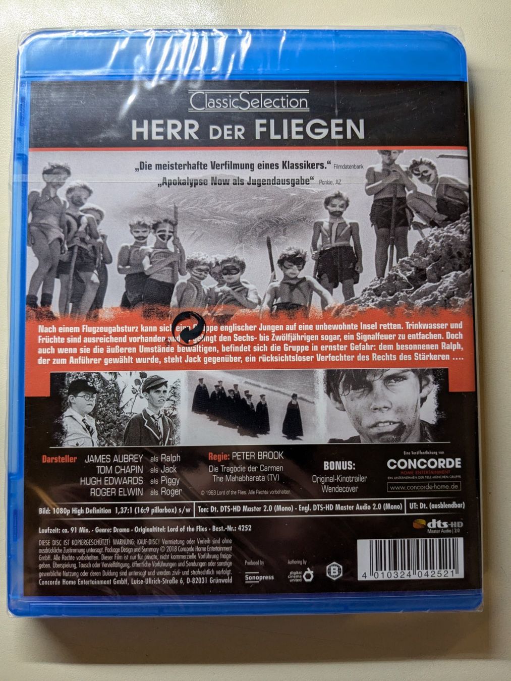 Herr der Fliegen Lord of the Flies [Bluray/neu & OVP]