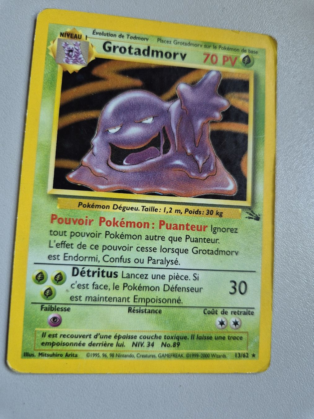 Pokémon Sammelbilder & Trading cards: Pokémon fossil holo grotadmorv – Gebraucht aus Ursy von RetroBebar777