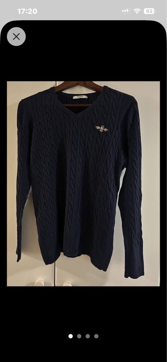 Tom Tailor Pulls & Sweat-shirts: Tom Tailor Polo Team Pullover dunkelblau Zopfmuster – Neuf (Voir description) à Willisau par Geissbock11
