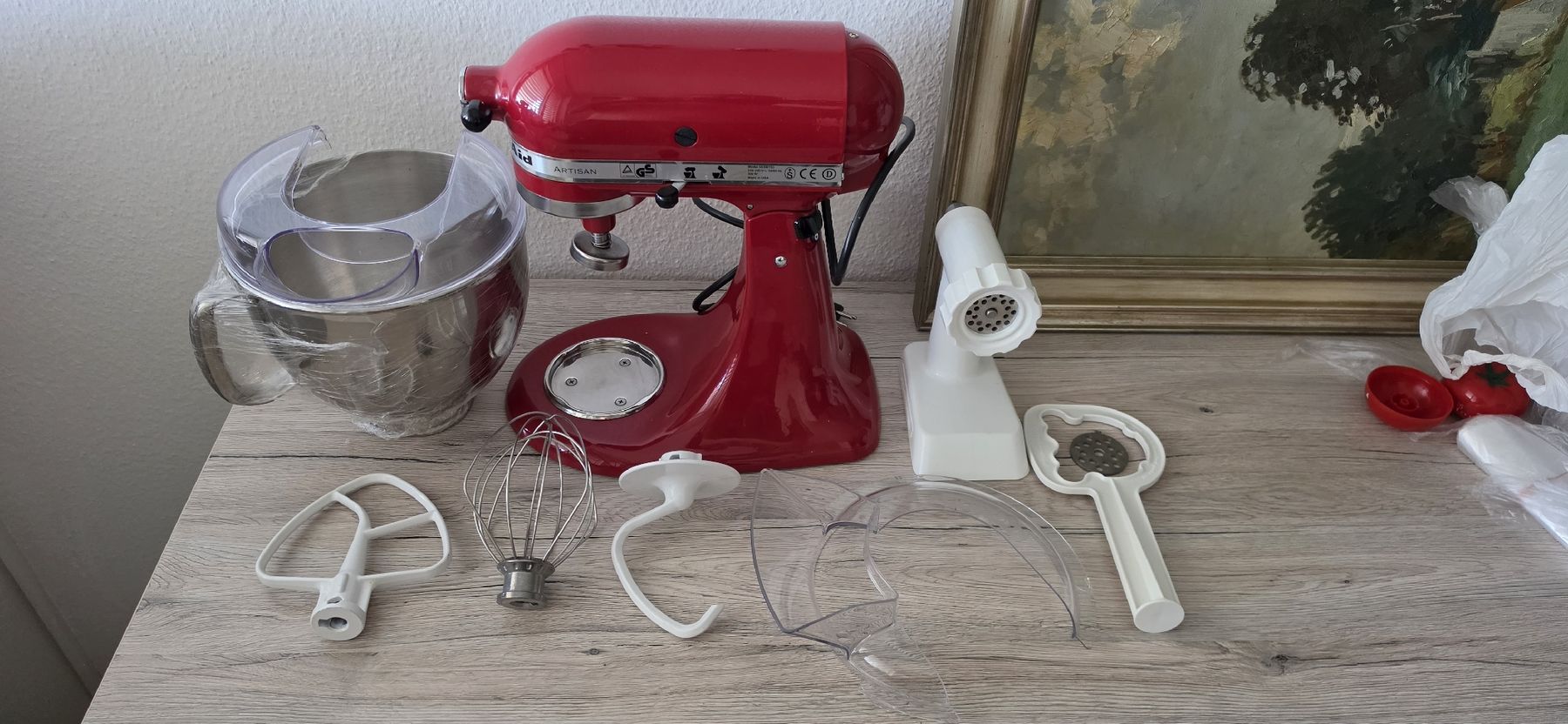 Kitchenaid Elettrodomestici da cucina: Rote KitchenAid Küchenmaschine mit Zubehör – Nuovo (secondo la descrizione) da Zürich venduto da Abrar123 1