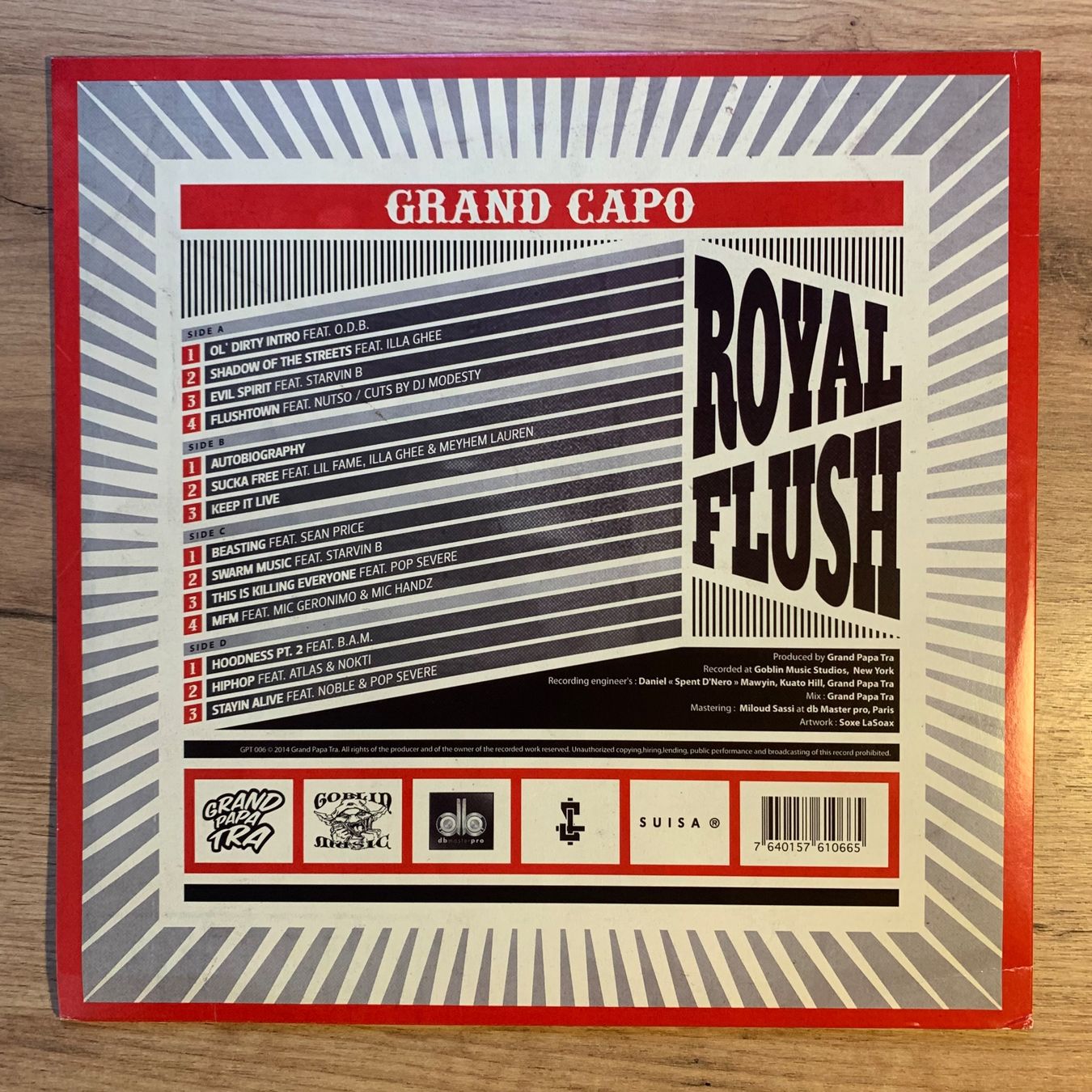 Dischi in vinile: ROYAL FLUSH - GRAND CAPO...OG SUI 2014...EX/EX – Usato da Gals venduto da Diskopatshop 1