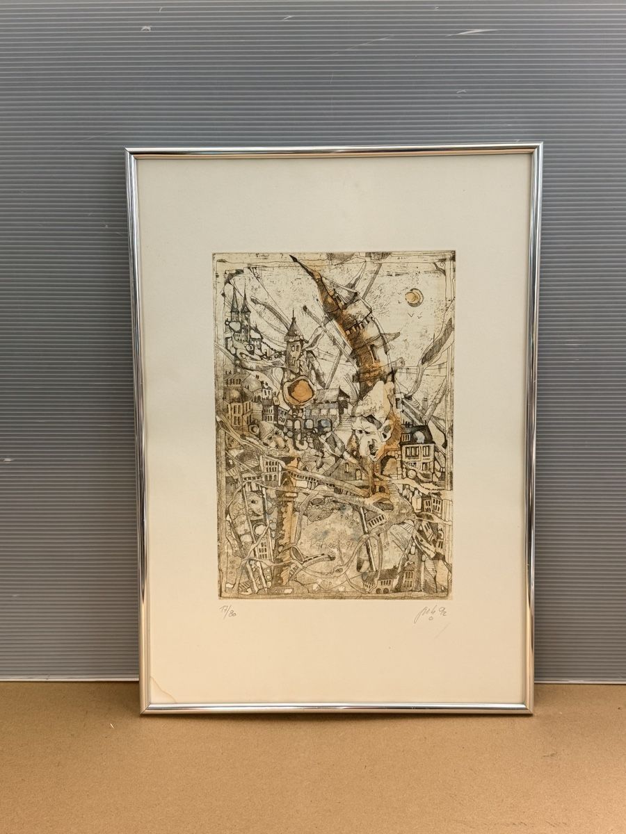 Grafica & Litografie: Peti Zumbühl 1992 - Radierung – Usato da Solothurn venduto da NUVICO