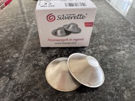 Silverette Stillhütchen aus Silber, NEU, Grösse M