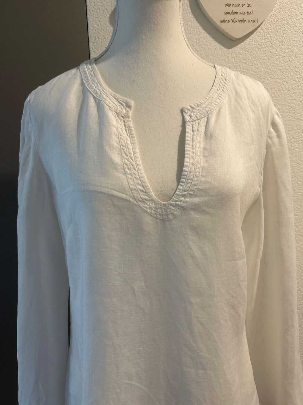 Globus Camicette: Damenbluse cremfarbig100% Leinen von Globus Essentials Gr.38 – Usato da Brunnen venduto da Nala2929 1