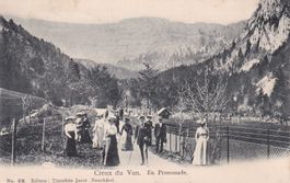 Creux du Van   NE  -   En Promenade     en  1 9 0 5