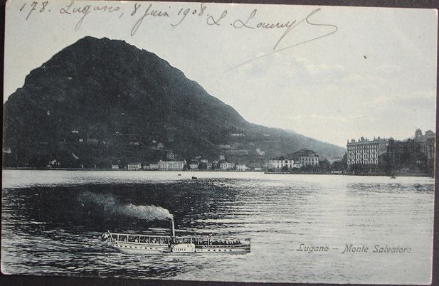 Cartes postales: LUGANO Monte Salvatore - Dampfschiff – D'occasion à Jona par philajona