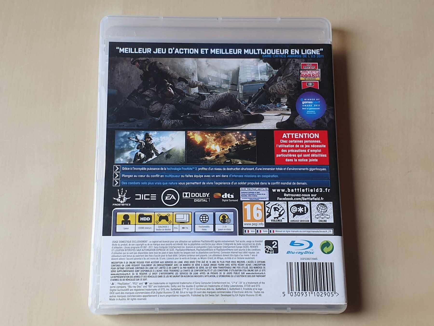 Sony Giochi: Battlefield 3 FRA – Usato da Stansstad venduto da collectorsshop 1