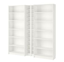 Bibliothèque IKEA BILLY + GNEDBY – Blanc – 200 × 28 × 202 cm