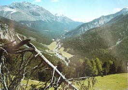 Blick von GRIMELS im Schweiz. Nationalpark gegen Ofenpass
