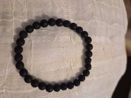 Herrenarmband mit  Lavaperlen nr73