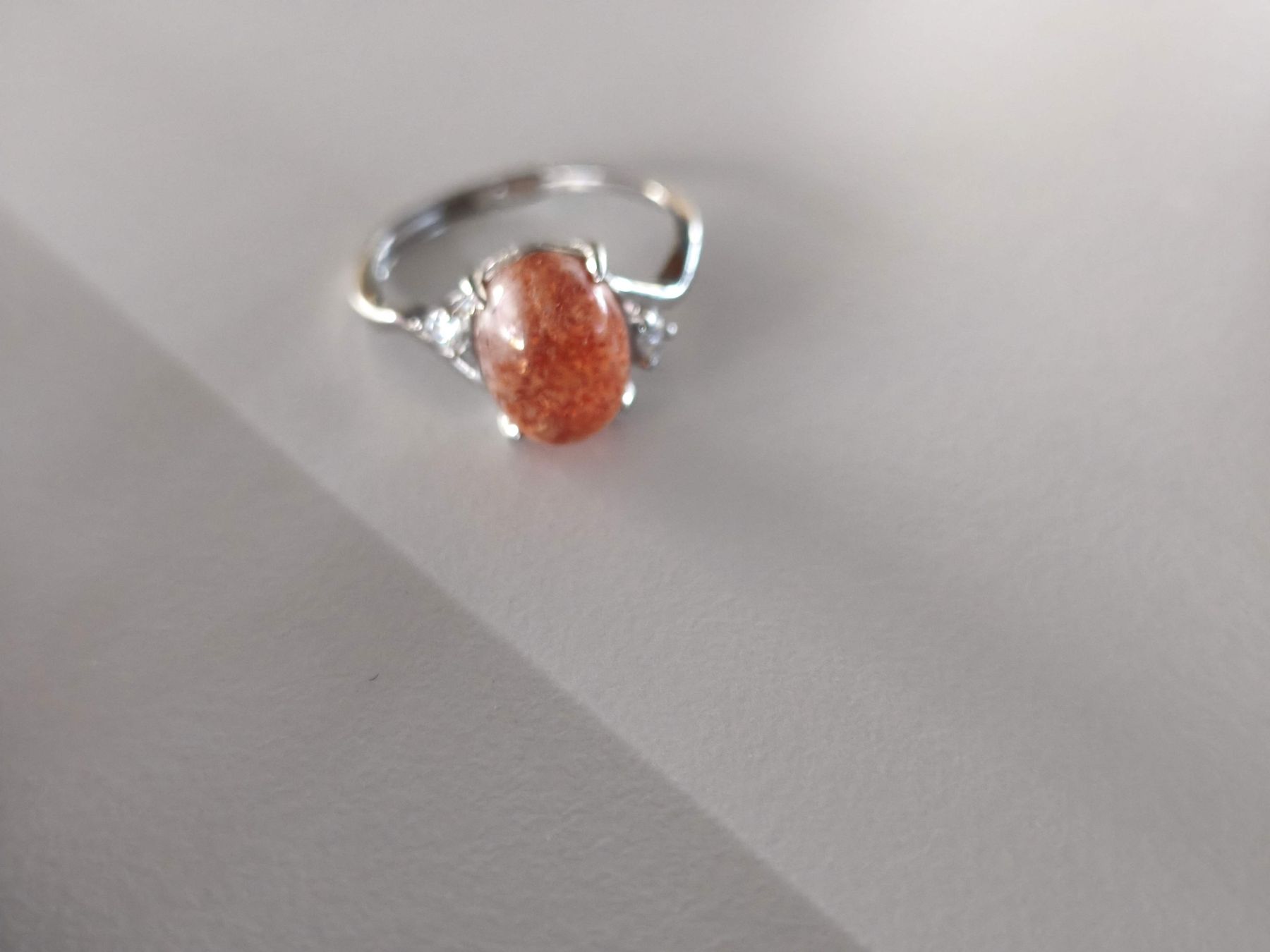 Anelli: Wunderschöner Sonnenstein Ring, Silber 925 verstellbar  – Usato da St. Gallen venduto da GIULESGG 4