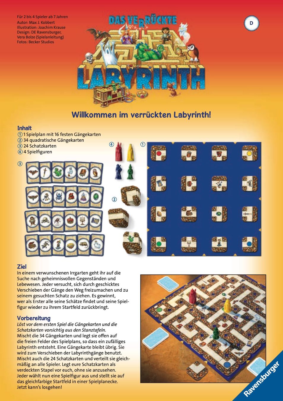 Ravensburger Giochi: Labyrinth-Karten/-Ersatzkarten – Nuovo (secondo la descrizione) da Zürich venduto da AxNy 3