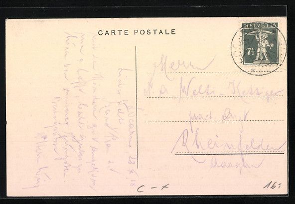 Cartoline postali: AK Locarno, Hotel Belvédère, 1918 – Usato da Berlin venduto da bartko-reher 1