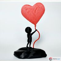 Heart Balloon Boy – Meaningful 3D Printable Design - 3D Prt
