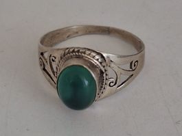 SMARAGD SILBER RINGLI.925