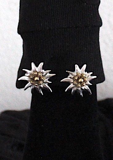 Edelweiss Orecchini pendenti & Orecchini a lobo: Ohrclip Edelweiss – Usato da Locarno venduto da madame-tus-sauds 2