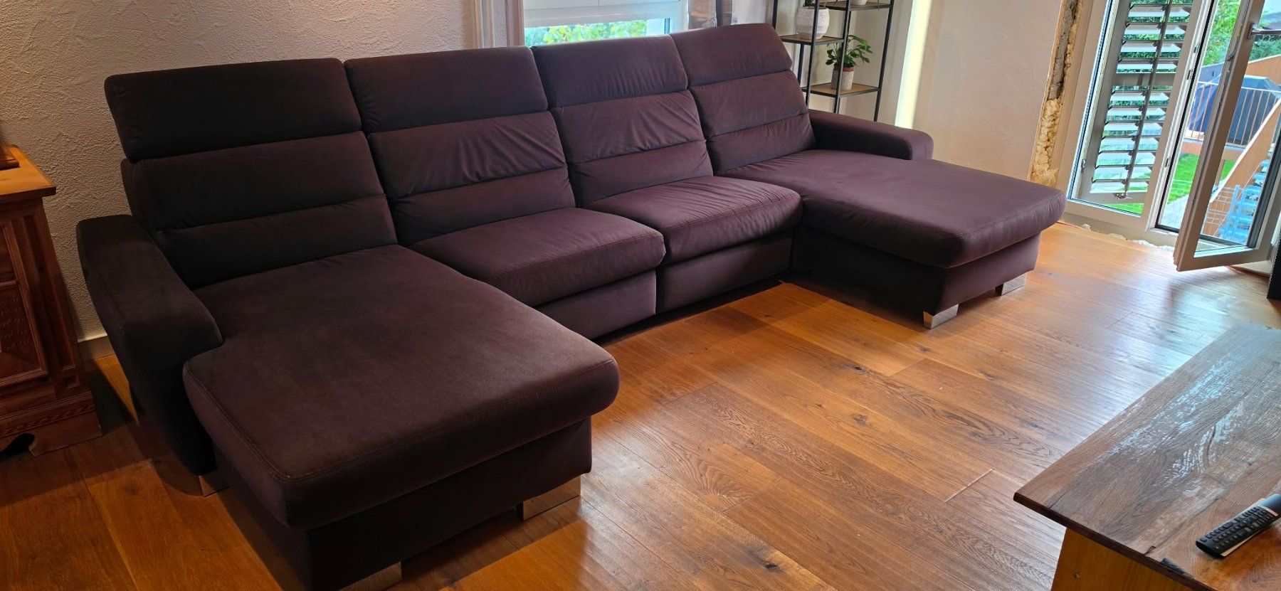 Wohnlandschaft dunkelbraun 360 cm breit gebraucht (Gebraucht) in Rüti ZH für CHF 100 – nur Abholung auf Ricardo kaufen