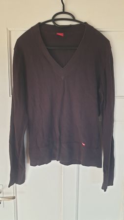 feiner Stickpulli, dunkelbraun, Esprit