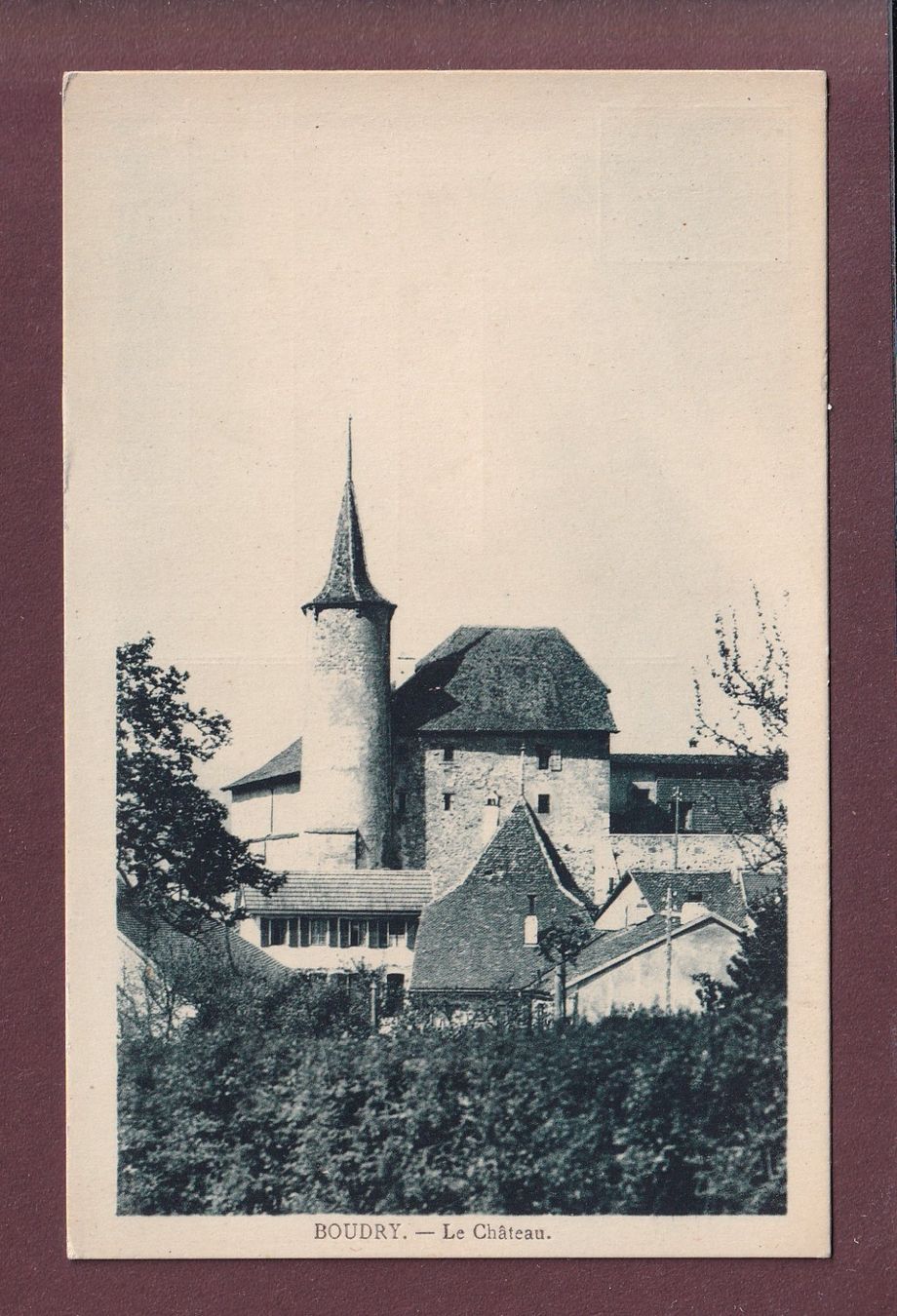 Cartoline postali: BOUDRY - Le Château – Usato da Pully venduto da nicecards