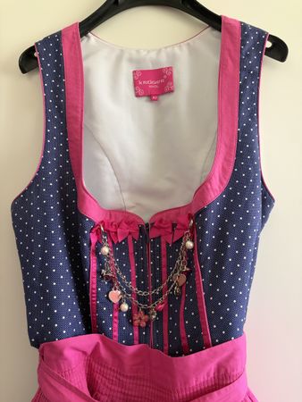 Dirndl Krüger blau/pink Grösse 42