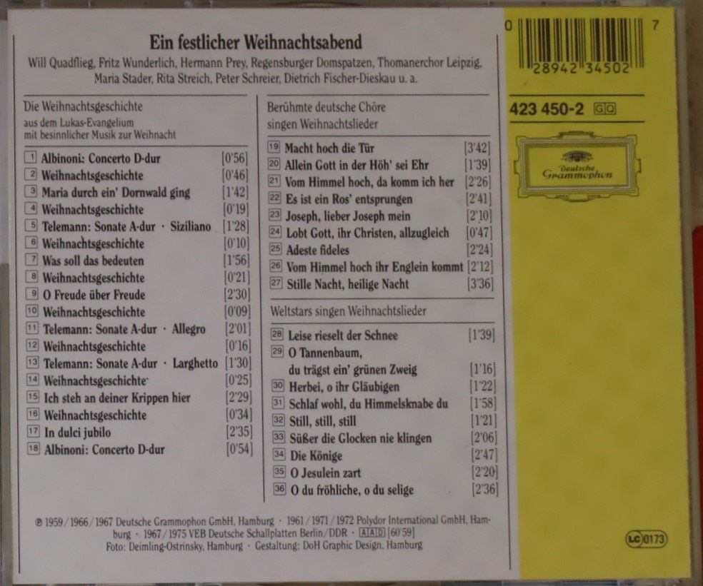 CD: Ein festlicher Weihnachtsabend – Usato da Luzern venduto da CONTENTI 2