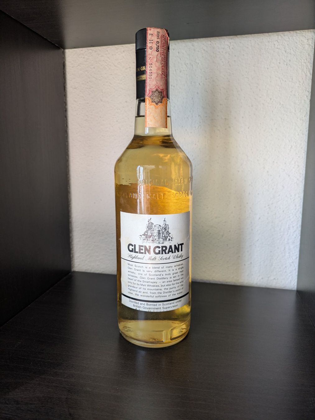 Glen Grant Bevande alcoliche: Glen Grant 5 yrs Whisky 1977 75cl – Nuovo (secondo la descrizione) da Zürich venduto da Vintage_Spirits_Shop 1