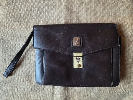 Vintage Herren Tasche Leder Portemonnaie Necaissaire