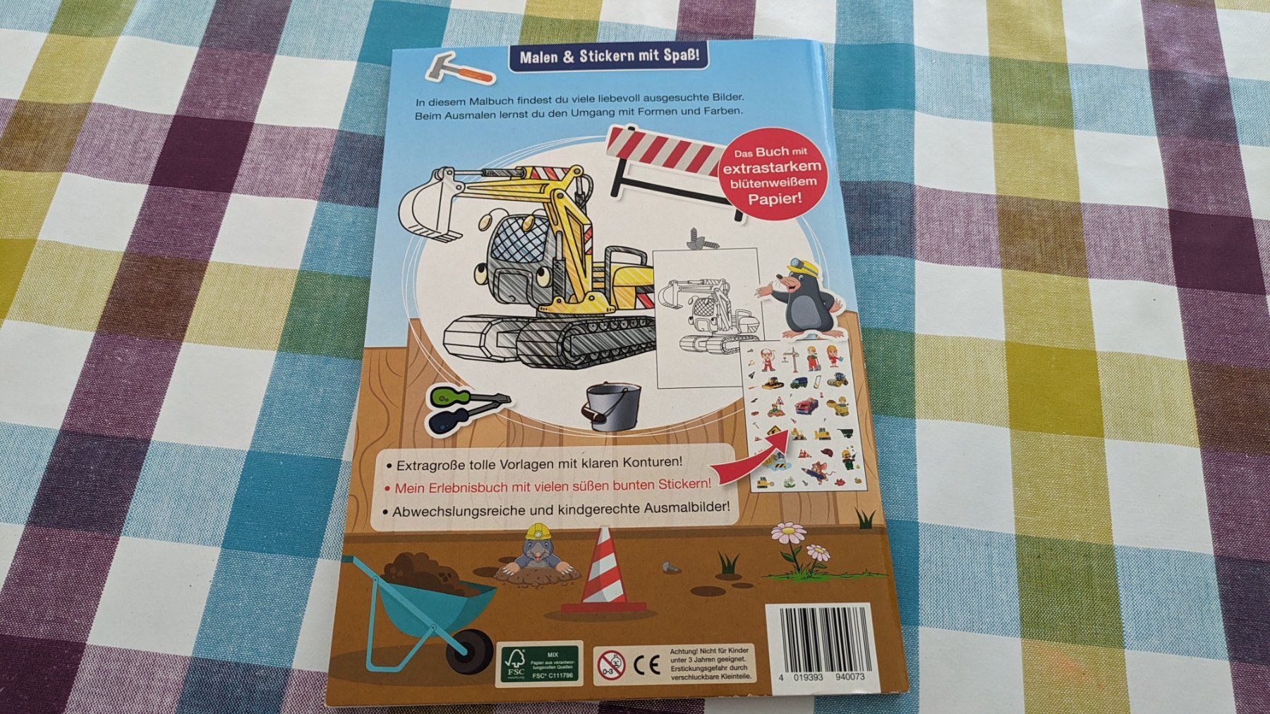 Libri: Malbuch - Baustelle inkl. Sticker – Usato da Staufen venduto da Fleby84 1