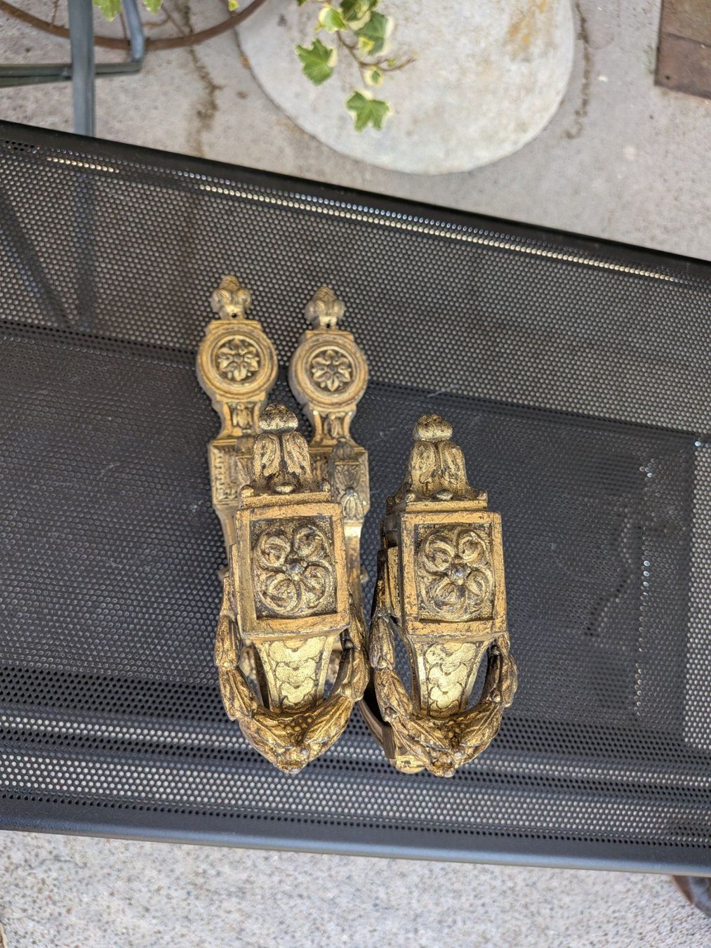 Altro in Decorazioni & Accessori: 2 antike Bronze Vorhangstangenhalter oder Raffhalter – Usato da Emmen venduto da Brockofsky 1