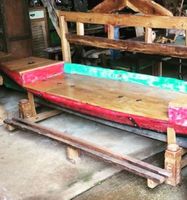 Bank Teakholz Bootsbank Holzbank Sitzbank Recycling Teak