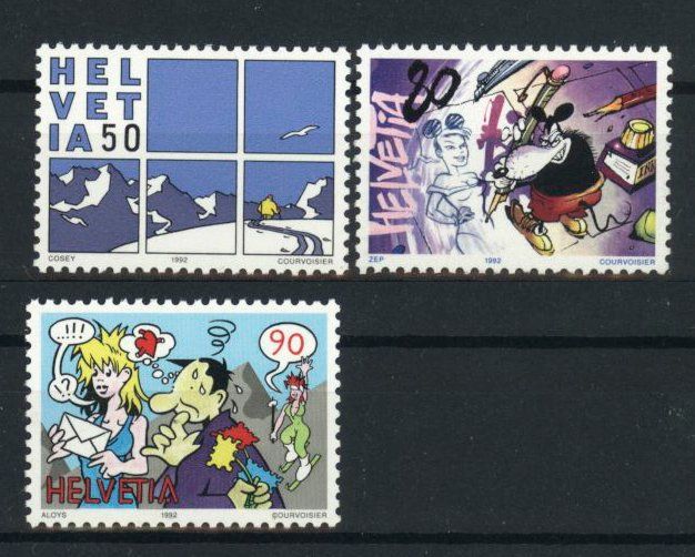 Alle Briefmarken: 1992, Sonderpostmarken II, Comic ** – Gebraucht aus Willisau von Vollstempel