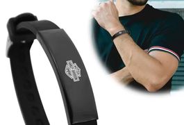 Bracelet Harley-Davidson neuf - Acier & Silicone J179