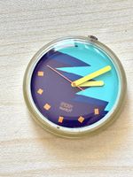 Armbanduhr Pop Swatch 1990 blau türkis 45mm gebraucht