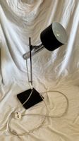 Vintage Tischlampe Chrom Schwarz 1970er Designlampe verstell