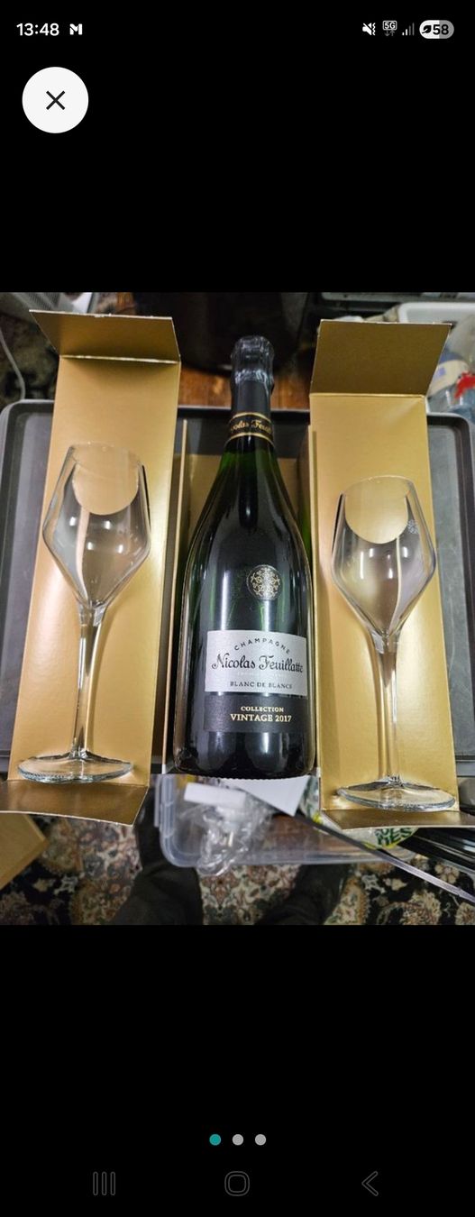 Wein: Nicolas Feuillatte Champagner Set, Blanc de Blancs 2017 – Neu und originalverpackt aus Rorschach von TimelessTrading