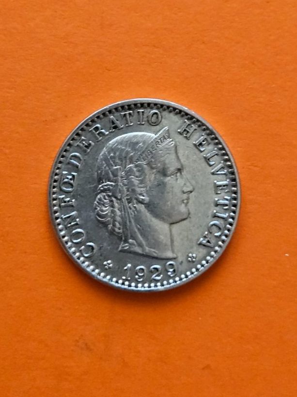 Toutes les monnaies: 20 Rappen 1929 ss-vz – D'occasion à Hinwil par Bell1894