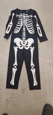 Skelett Kostüm, H&M, Gr. 110/116, Halloween, Top Zustand!