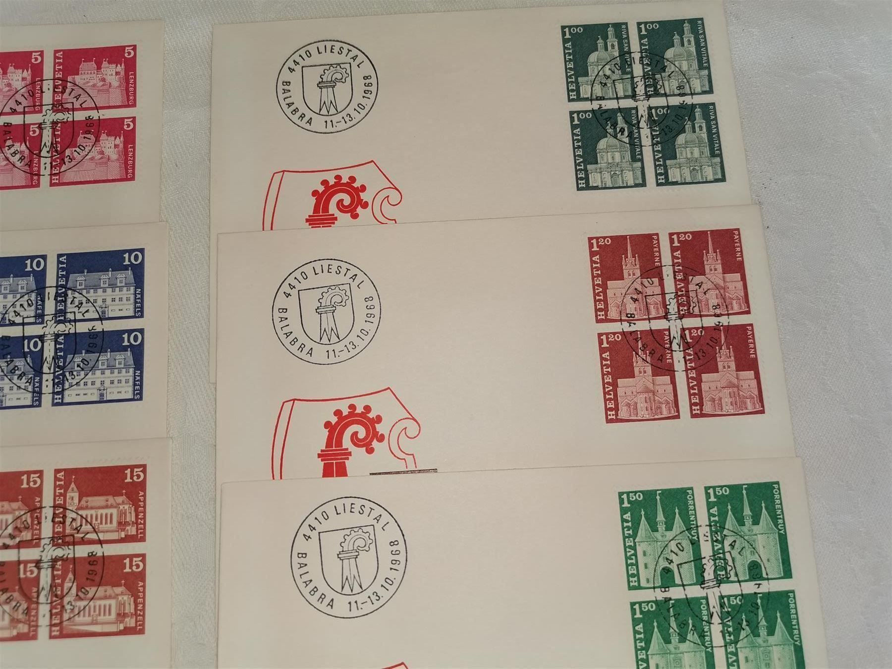 Tutti i francobolli: STEMPEL Liestal, Liestal, Liestal  !!! – Usato da Olten venduto da smiples 3