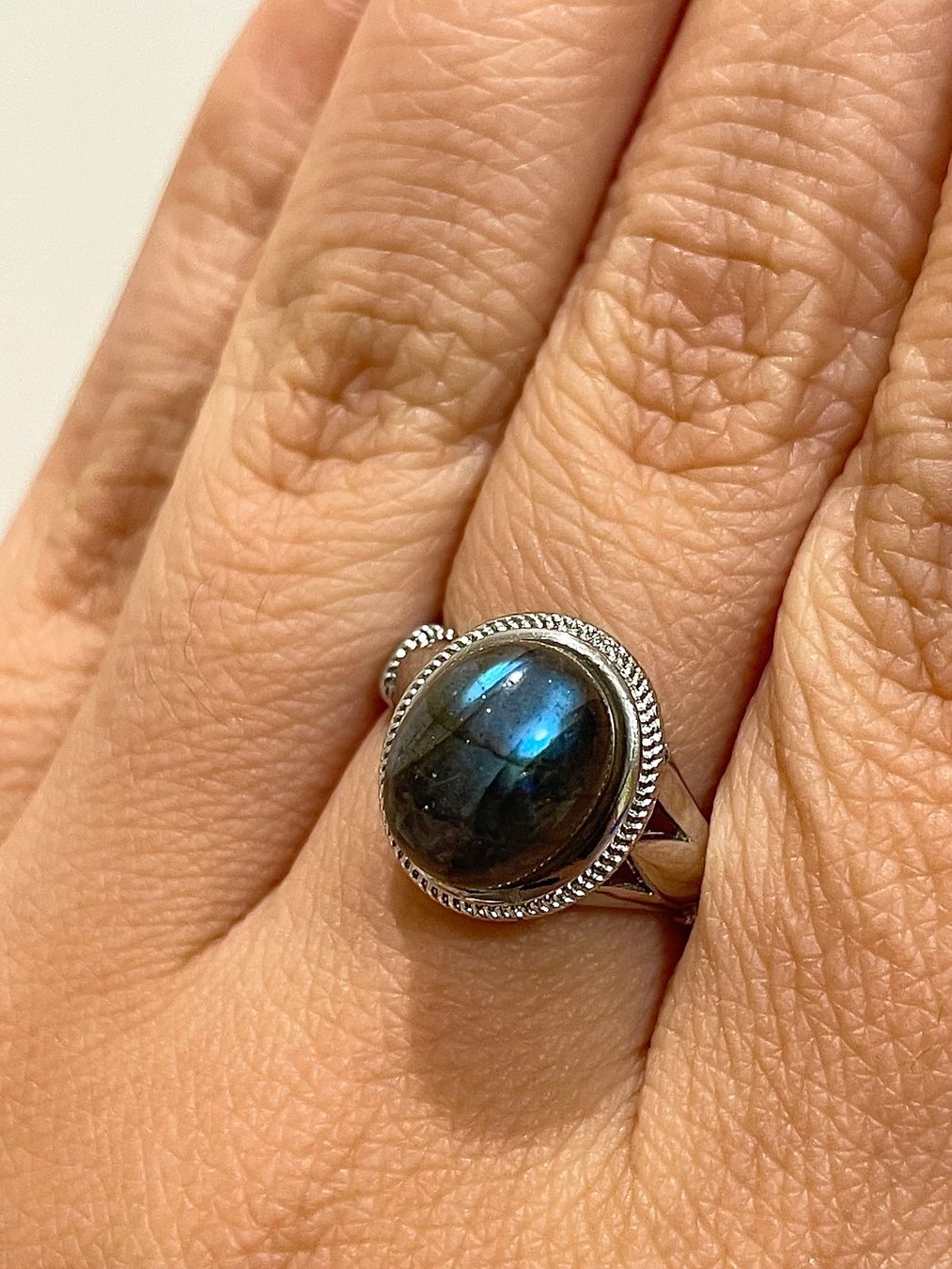 Ringe: 100 % echter Labradorit Ring – Edelsteinring – Neu und originalverpackt aus Schiers von sisikristall 1