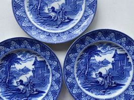 3 x ENGLISCHE - CAULDON VINTAGE  TELLER