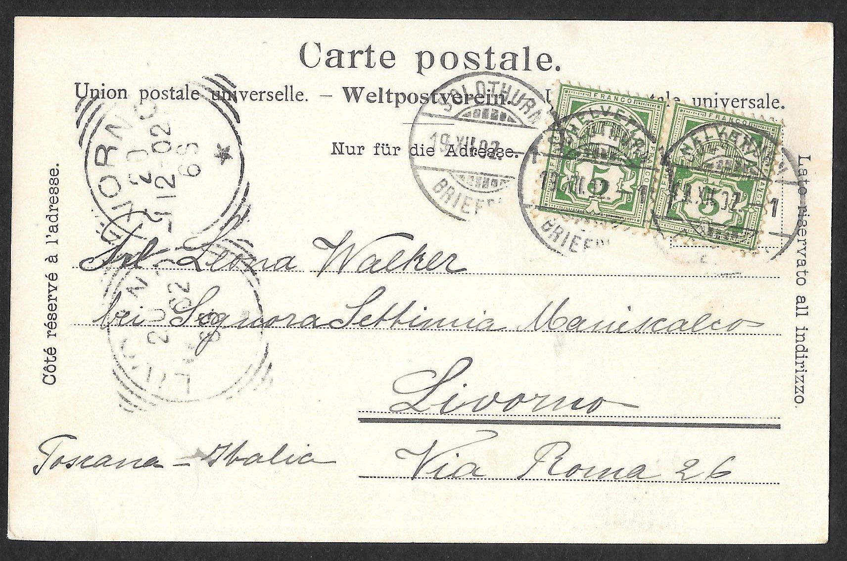 Cartoline postali: Solothurn Postgebäude – Usato da Olten venduto da clotaldi 1