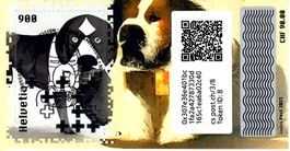 Swiss Crypto Stamps 3.0 ID:8 mit Stempel