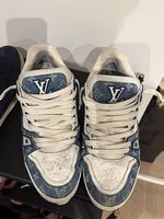 Louis Vuitton Trainer Blau/Weiss grösse 45